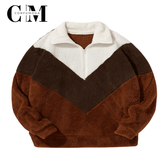 Sudadera Polar Unisex de Tres Tonos