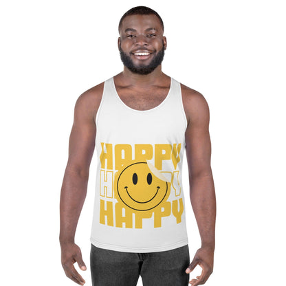 Camiseta de tirantes "Happy x3" - TopShopperSpot
