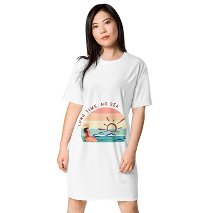 Vestido camiseta "Long Time, no sea" - TopShopperSpot